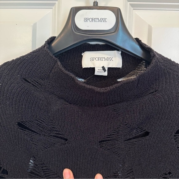 Sportmax Max Mara Mock Neck Sweater Top Size: Medium US4/6 Spring/Summer/Fall - Picture 8 of 12